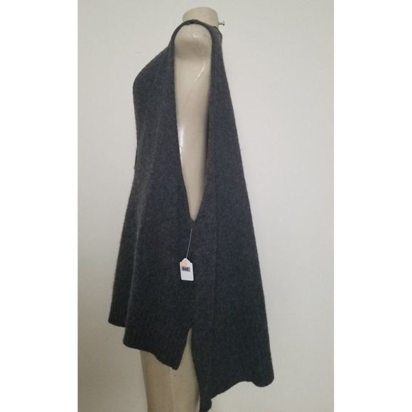 COPY - FREE PEOPLE WOMEN'S  WOOL MIX GRAY SWEATER KNITTED VEST SIZE S/P #845 - Picture 3 of 8